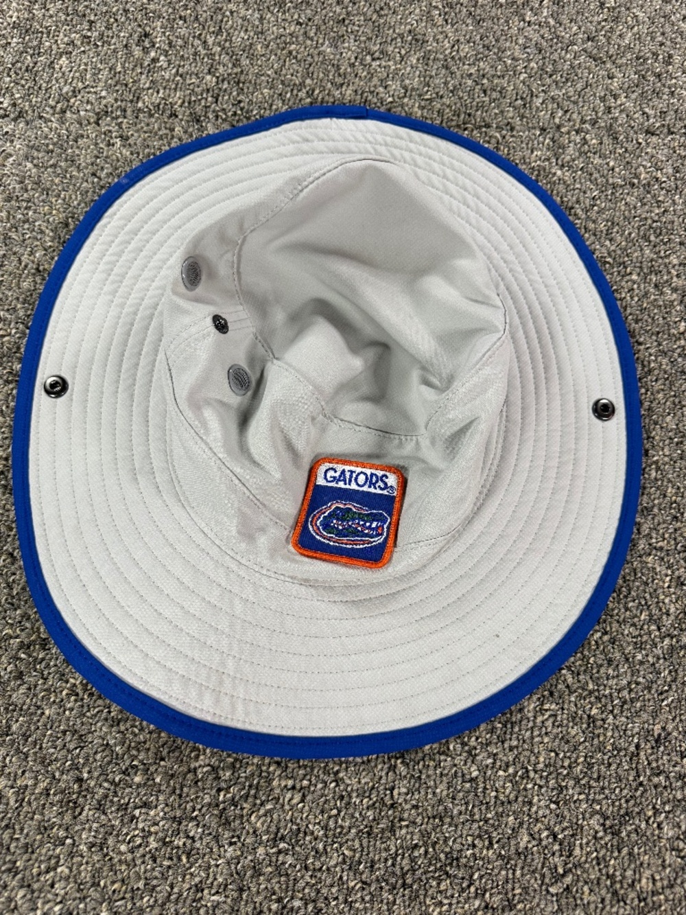 Top of the World Florida Gators Sun Bucket Hat Gray Orange Blue Snap Sides